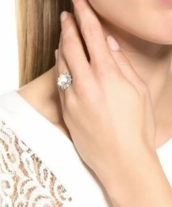 Brandneu 🧨 EXCLUSIVE EDITION SATON Ring Crystal Ab Damen 💯