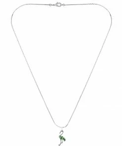 Beste Bewertungen von 🔔 EXCLUSIVE EDITION Damen FLAMINGO Halskette Peridot 🎉