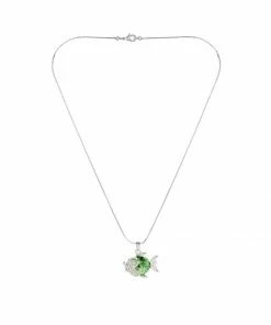 Rabatt 🛒 EXCLUSIVE EDITION Damen FISH Halskette Peridot 🎉