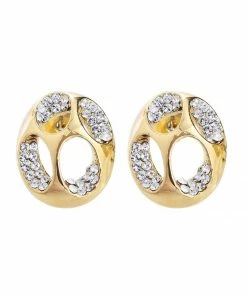 Auslauf 👍 EXCLUSIVE EDITION Damen OVAL WITH SWAROVSKI CRYSTALS Ohrringe Crystal ✨