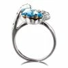 Budget 🥰 EXCLUSIVE EDITION Damen FLOWER WITH SWAROVSKI CRYSTALS Ring Aquamarine 🎁 -Angebote Froddo Store 5df494ae55244e39a069620aa1914490