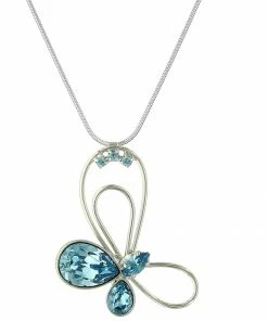 Aktion 💯 EXCLUSIVE EDITION Damen BUTTERFLY Halskette Aquamarine 🔔 -Angebote Froddo Store 671a02c0014945a897f47ee89736e53f