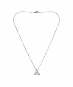Schlussverkauf 🌟 EXCLUSIVE EDITION Damen TRIANGLE Halskette Light Rose,/peridot/aquamarine 🌟