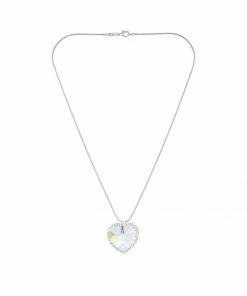 Brandneu 💯 EXCLUSIVE EDITION Damen HEART Halskette Crystal Ab 😍