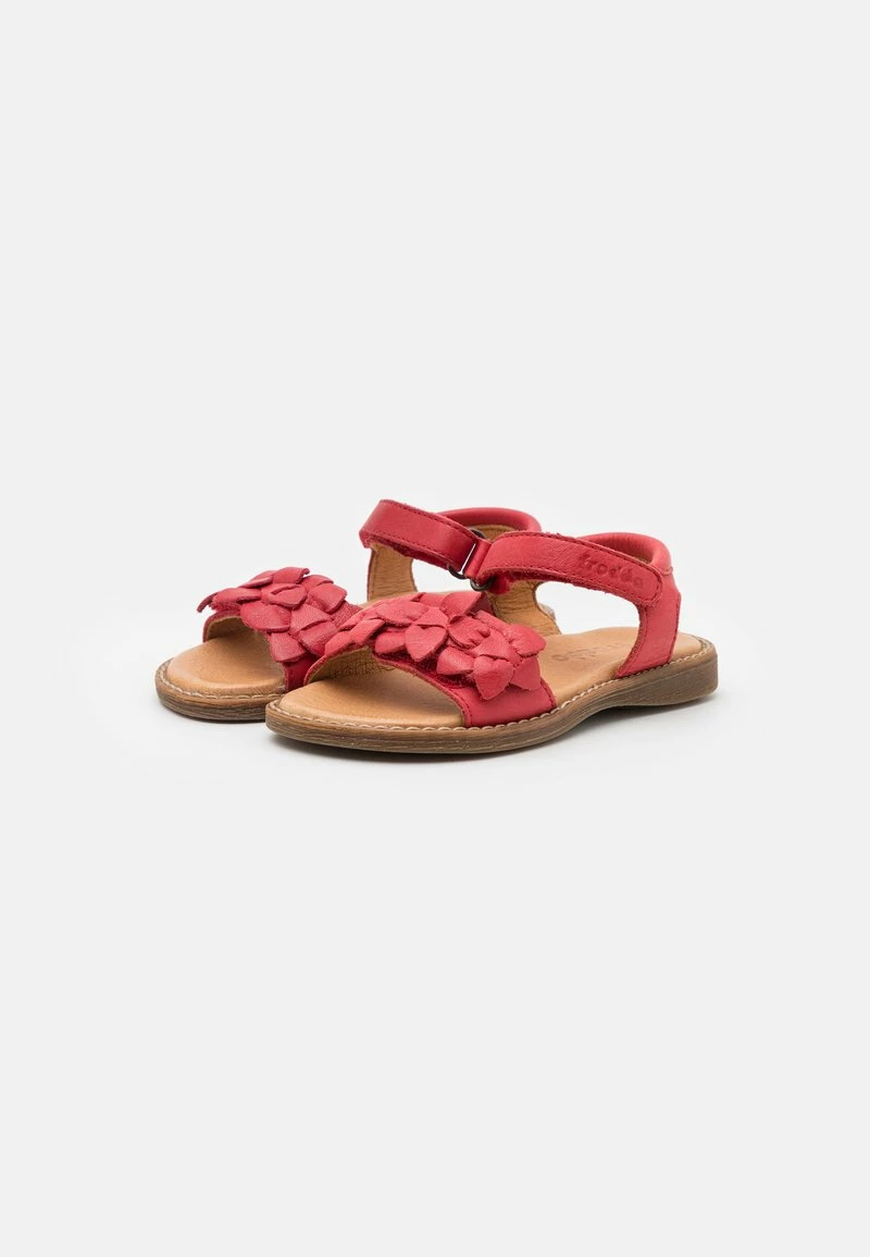 Auslauf ❤️ Froddo Kinder LORE FLOWERS Riemensandalette Red 🎁 2 Auslauf ❤️ Froddo Kinder LORE FLOWERS Riemensandalette Red 🎁 – Bild 2