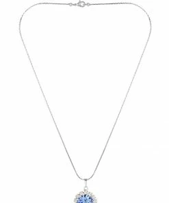 Bester Verkauf ⌛ EXCLUSIVE EDITION SATON Halskette Light Sapphire Damen 💯