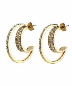 Bestes Angebot 🧨 EXCLUSIVE EDITION Damen DOUBLE ROUND Ohrringe Crystal ✨ -Angebote Froddo Store db4b779e45a645c38d30c84451271871