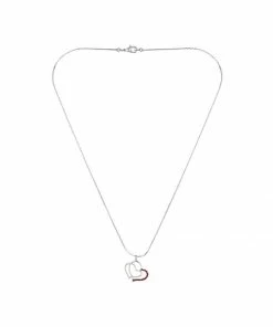 Angebote 🔥 EXCLUSIVE EDITION DOUBLE HEART Halskette Red Damen 🌟