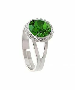Billig 😍 EXCLUSIVE EDITION Damen Ring Fern Green, Crystal 🤩